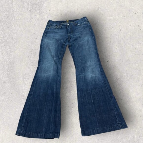 7 for all mankind dojo flare jeans - Picture 4 of 8